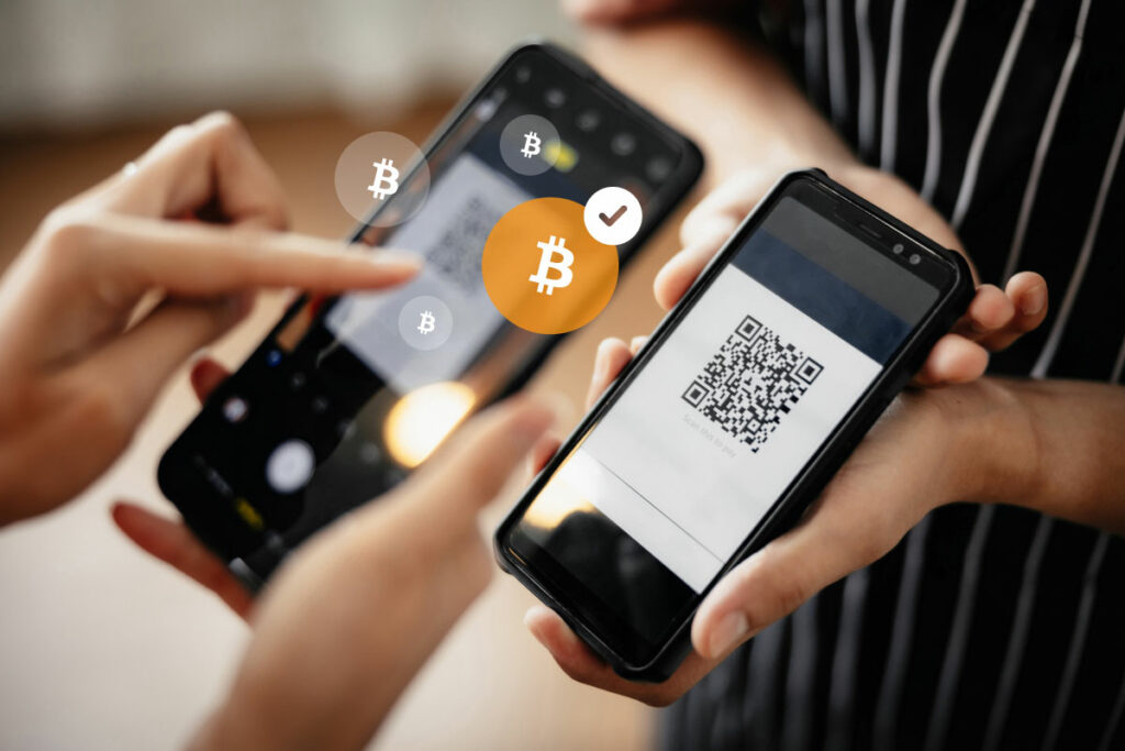 Bitcoin can be used as a medium of exchange through any smartphone or tablet with near-instant payments.